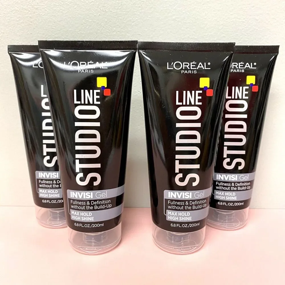 L'Oreal Studio Line Invisi Gel Max Hold High Shine Fullness Definition -- 4 Pack